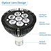 KINGBO Black Light Bulb, 14W LED UV Black Light E26 PAR30 Glow in The Dark, 395nm LEDs Super Bright for Blacklight Party Birthday Wedding DJ Stage Dance Floor Lighting