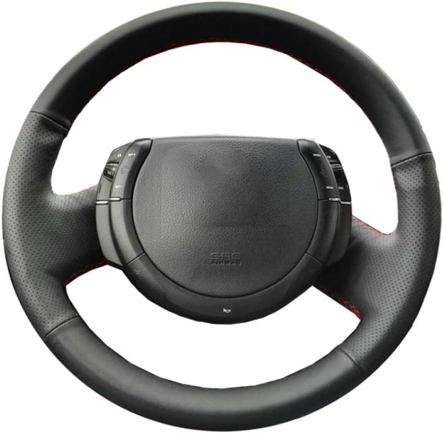 HCDSWSN Steering Wheel Braid for Citroen Triumph C4 2005-2010/Car Steering Wheel Covers Protect car Interior
