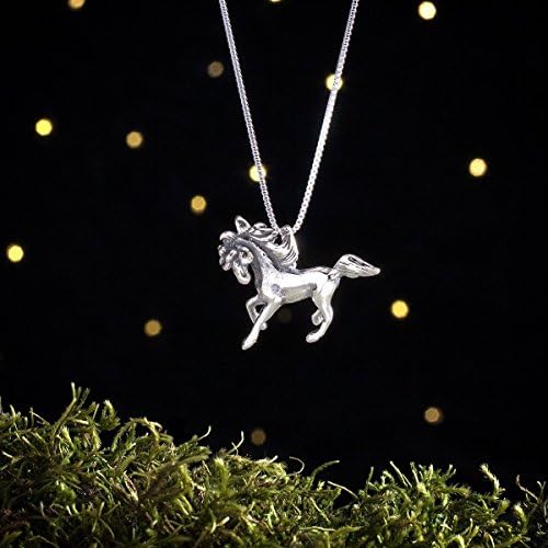 Sterling Silver Horse - 3D Double Sided - (Pendant or Necklace)