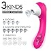 Clitoral Sucking Dildo Vibrator, Waterproof G-Spot Clit Massager for Female with 10 Suction & 9 Vibration, Rechargeable Nipple Stimulator Adult Sex Toys for Women and Couples (Pink)