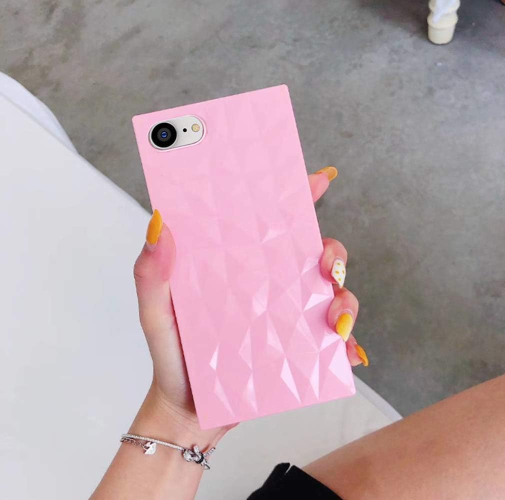 Square Case Compatible iPhone SE2/iPhone 8/iPhone 7 Case,3D