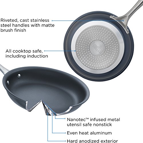 Bialetti 07462 Sapphire induction compatible nonstick hard (12 inchFry