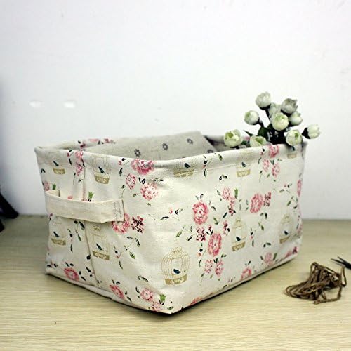 2Pcs/Lot Household Floral Creative Sundries Stroage Baskets Folding Utility Children Toys/Stationery Storage Box