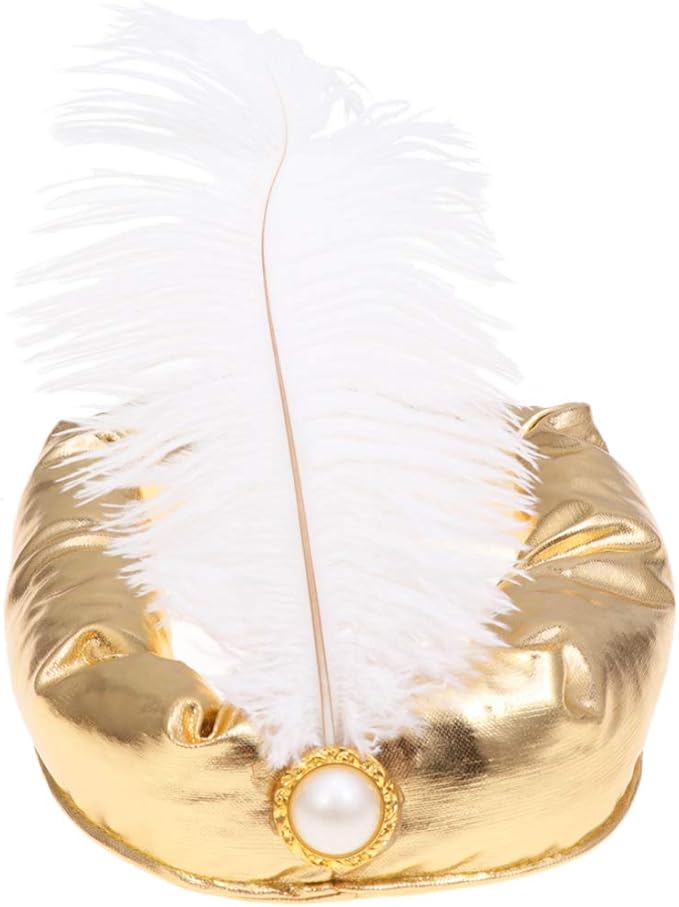 Amosfun Indischer Prinz Hut Sultan Arabische Kopfbedeckung Halloween Cosplay Kostum Requisiten Manner Kinder Amazon De Bekleidung