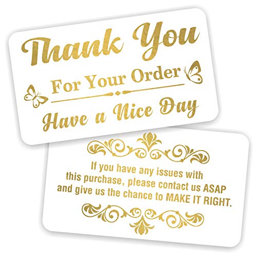 image for PARTH IMPEX Thank You for Your Order Purchase Cards (Pack of 100) Stun