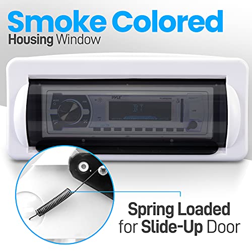 Water Resistant Marine Stereo Cover Smoke Colored Heavy Duty Boat