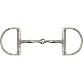 Showman Stainless Steel D-Ring Bit w/ 5" Broken Snaffle Mouth