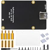 GeeekPi for Raspberry Pi 4,X862 V2.0 M.2 NGFF SATA SSD Storage Expansion Board with USB 3.1 Connection Support Key-B 2280 SSD Only