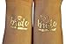 Bachelorettesy Bride to Be Gold Metallic Temporary Tats 100+ Designs Diamond Ring, Poppin’ Bottles, Cheers Great for Engagement & Bachelorette Party Waterproof Nontoxic