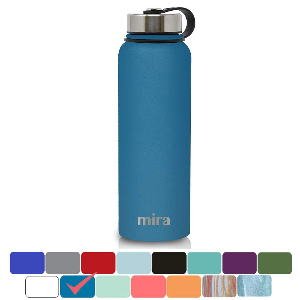 MIRA 40 oz Stainless Steel Vacuum Insulated Wide Mouth Water Bottle
