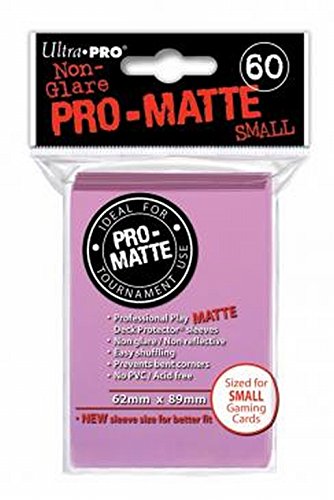 Ultra-Pro Pro-Matte Sleeves - Pink, Small - for Yu-Gi-Oh, Cardfight/CFVG (60 Deck Protectors)