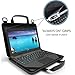 UZBL 11-11.6 inch EVA Work-in Laptop Sleeve and Case with Carrying Handle and Strap for Chromebook, Ultrabook and Notebooks, Designed for Students, Classrooms and Business, Black Nylon (Black PU)