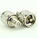 2pcs PL259 UHF Male to F Type Adapter F Female to UHF Male Coaxial Connector RF Coax Adapter