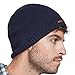 LETHMIK Fleece Lined Beanie Hat Mens Winter Solid Color Warm Knit Ski Skull Cap