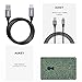 AUKEY USB C Cable 6ft Braided USB 3.0 Type C Cable Fast Charge for Samsung Galaxy S8 S8 Plus Note 8, LG V30 V20 G6 G5, Google Pixel 2/2 XL, HTC U11/10