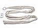 Mkono Macrame Double Plant Hanger Indoor Outdoor 2 Tier Hanging Planter Cotton Rope 4 Legs 67 Inch