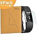[6 Pack] Fitbit Alta Screen Protector, Yica Newest Full Coverage Soft Glass Protector for Fitbit Alta HD Clear Anti-Bubble Film
