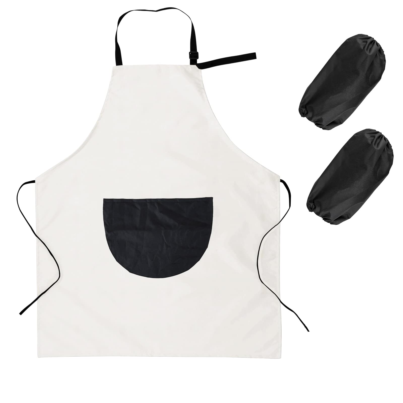Eskvom Kids Art Apron for Painting, Adjustable Thick & Waterproof Kitchen Apron, Fit for Age 3-10 Years Boys and Girls