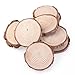 OULII Wood Slices Tree Log Discs Rustic Wedding Christmas Ornaments, 7-9CM, 10pcs