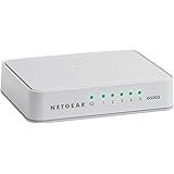 NETGEAR 5-Port Gigabit Ethernet Unmanaged Switch (GS205) - Desktop, Ethernet Splitter, Plug-and-Play, Silent Operation