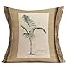 Aremetop Summer Tropical Throw Pillow Covers 18’’x18’’ Set of 4 Coconut Palm Tree Green Leaf Cotton Linen Decorative Couch Cushion Cover Throw Pillow Case Home Sofa Bedding Decorative