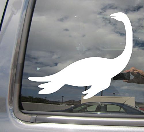 Right Now Decals Plesiosaurus Dinosaur - Jurassic Period Loch Ness Monster Nessie - Cars Trucks Moped Helmet Hard Hat Auto Automotive Craft Laptop Vinyl Decal Window Wall Sticker 01467