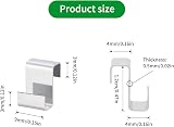 KINGLAKE 100 Pcs Greenhouse Z Clips Stainless Steel 13mm Overlap Glazing view 2