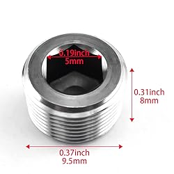 Internal Hex Countersunk Male Thread Pipe Plug