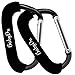 Stroller Hooks - 2 Pack of Baby Clips for Strollers, Diaper Bags, Grocery Bag Holder, Purses and Handbags - Perfect for Uppababy Vista, Babyzen Yoyo, Britax, Bugaboo, Bob, Graco and Buggy by BabyDu