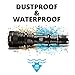 Heider AGX Ultra Power Military Standarts Flashlight - CREE LED - Incredible Lightning Distance with 49 Feet Diving Capacity - Gold Plated Inner Parts - Rechargeable Battery and Charger Included