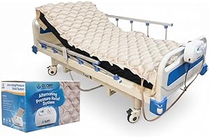 HOPEFULL Glory Medical (MT-01) Alternating Pressure Mattress Topper – 12-Minute Cycle, Waterproof Vinyl, Hypoallergenic & Latex-Free, Promotes Healthy Circulation for Hospital & Home Beds