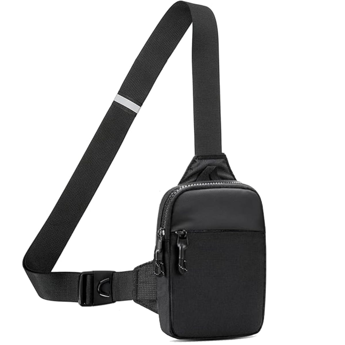 Photo 1 of Vpoofree Mini Sling Bag for Men and Women, Small Anti Theft Crossbody Sling Backpack Fanny Pack Chest Bag for Travel Sport Running Hiking (Black Mini Sling Bag for Men and Women)