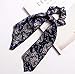 8 pcs Floral Print Scrunchie Women Hair Scarf Scarf Hair Tie Band For Women Neckerchief Girls Hair Ties Accessories