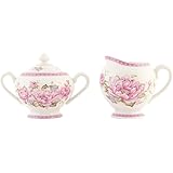 Clayre /& Eef Set Milchkanne und Zuckerdose  /"La Petite Rose/"  LPRCRSU