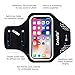 Letsfit Running Armband, Water Resistant Cell Phone Armband for iPhone Xs MAX XR 8 7 6s Plus Galaxy S10 S9 S8 S7 with Key Slot, Headphone Slot and Face ID for Running, Walking, Hiking, Black