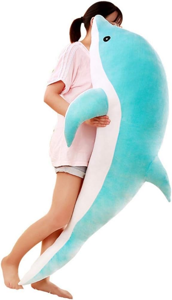 Amazon Co Jp ぬいぐるみ イルカっくん ぬいぐるみ 特大 1cm 140cm クリスマス プレゼント ブルー お誕生日 大 大きい ぬいぐるみ 手触りふわふわ 動物ぬいぐるみ 抱き枕 女性 母の日 彼女 ギフト 贈り物 女の子 店飾り 巨大 おもちゃ ホーム キッチン
