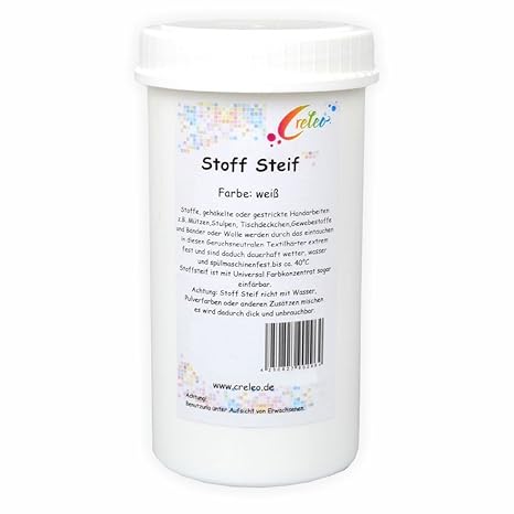 Deko Festiger 1000 ml Stoff Steif Textilhärter Textilverstärker inkl. Anleitung
