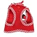 Puppia Vivien Vest Dog Harness Step-in All Season Mesh Cute No Pull No Choke Walking Training for Small Dog, Red, Medium