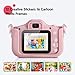 Kids Camera, Digital Camera for Kids 16.0MP 2.0 Inch HD Shockproof Camera, IPS Screen Kids Video Camera with 32 GB Memory Card and Games, Mini Kids Camcorder(1920x1080P) Camera Gifts for Kids (Pink)