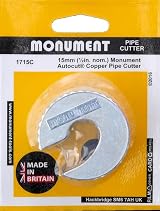 Monument Autocut Copper Pipe Cutter 1715C 15mm - Awkward Access Plumbing Tool view 2
