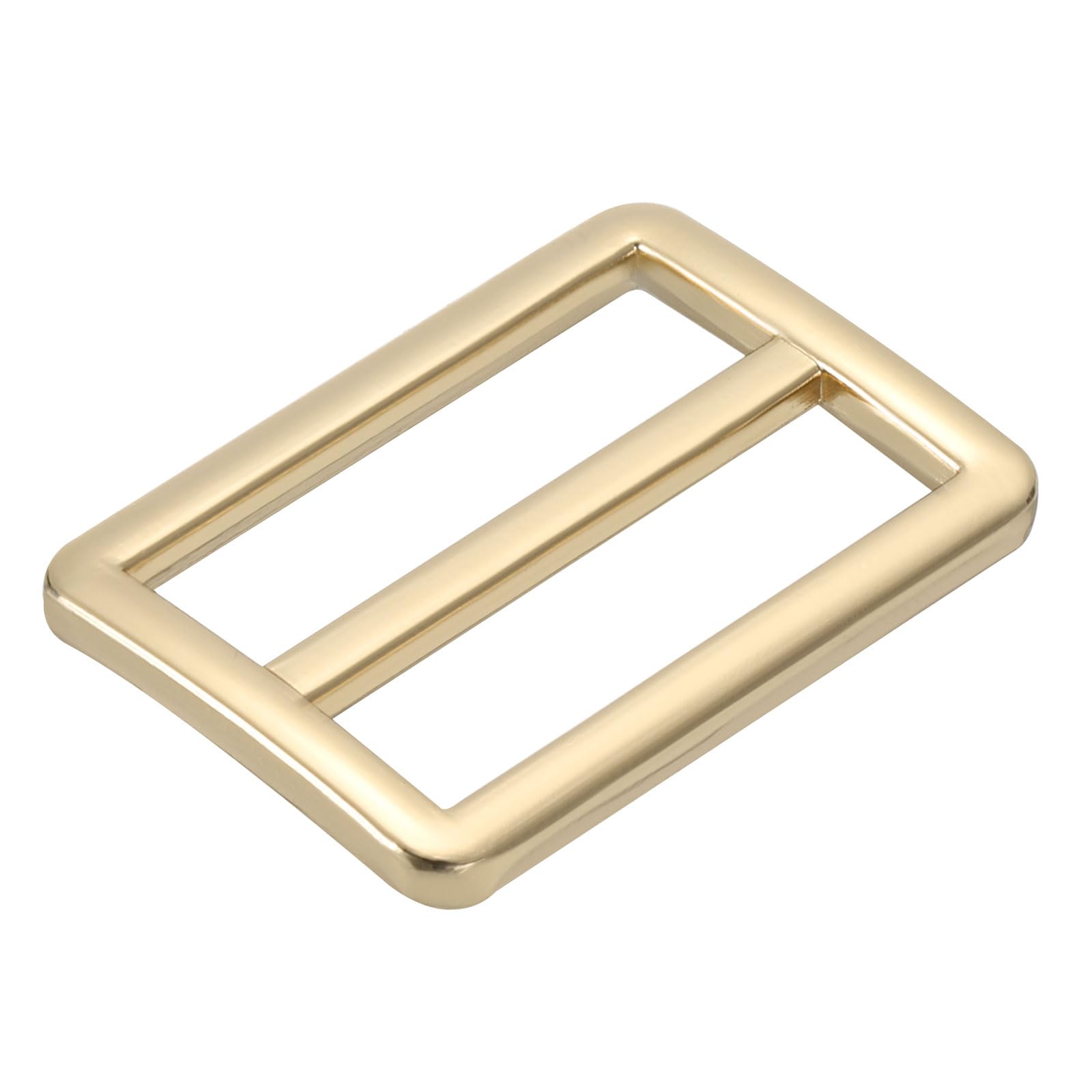 PATIKIL 32mm Tri-Glide Slide Buckles, 8 Pack Metal Webbing Strap Fastener for Backpack Bag Belt, Gold