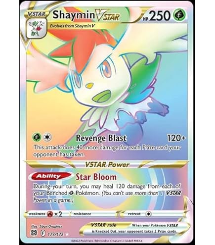 Amazon.com: Shaymin V 152/172 - Brilliant Stars - Ultra Rare Pokemon Card