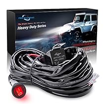 MICTUNING HD 300w LED Light Bar Wiring Harness Fuse 40Amp Relay ON-OFF Waterproof Switch(2Lead 12Feet 14AWG)