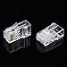 CableCreation RJ45 Connector, Cat 6A RJ45 Modular Plug (Three-Piece Suit), UTP Network Connector for Solid Wire and Standard Cable, Transparent, 50 Pack