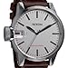 Nixon Chronicle Silver Dial Stainless Steel Brown Leather Mens Watch A127-1113