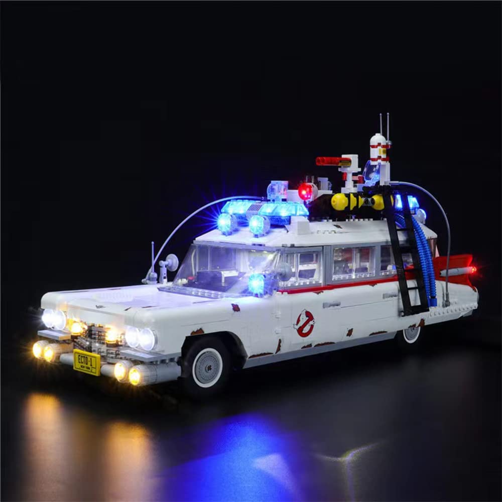 GEAMENT LED Light Kit Compatible with LEGO Ghostbusters ECTO-1 - Lighting Set for Creator 10274 Model (Building Set Not Included)