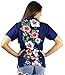 Funky Hawaiian Blouse, VHO-Wedding, blue, L