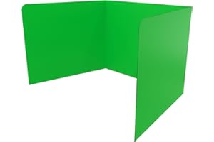 EARTHABLES Privacy Shields Pack of 20 Green Plastic Classroom Privacy Shields for Student Desks, Privacy Folders for Students & Desk Dividers, Classroom Must Haves 45.35" x 13.5"