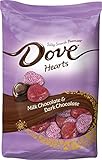 DOVE PROMISES Valentine Milk and Dark Chocolate Candy Hearts Variety Mix 19.52-Ounce Bag
