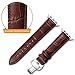 Apple Watch Band 42mm, Fintie Genuine Leather Replacement Strap Wrist Bands with Butterfly Buckle for Apple Watch Series 3 Series 2 Series 1 42mm All Models (Sport and Edition) - Brown